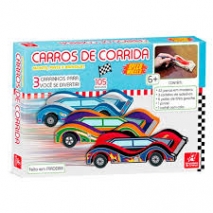 Carros De Corrida Monte, Pinte e Brinque