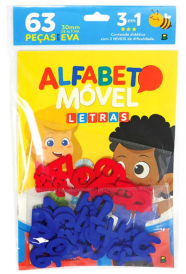 Alfabeto Móvel em EVA - Letras e Números 63 peças