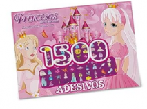 Prancheta para colorir com 1500 adesivos - Princesas