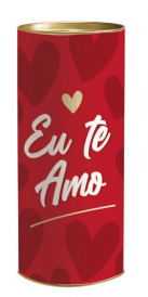Lata para Presente Rígida - Eu Te Amo Vermelho