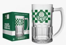 Caneca de vidro 340ml - Palmeiras