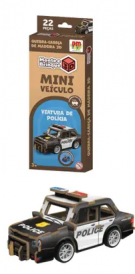 Quebra-Cabeça de madeira 3d Viatura de polícia