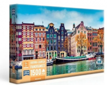 Quebra-Cabeça Panorâmico 1500 Peças - Amsterdã