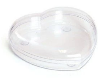 Caixa Acrílica Coração Transparente