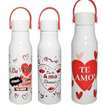 Garrafa de Alumínio 600ml - Amor