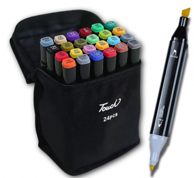 Kit com 24 canetinhas Hidrocor