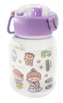 Garrafa com bico 500ml - Roxa adesivos