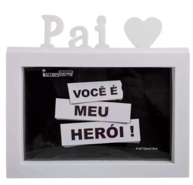 Porta Retrato Branco - Pai