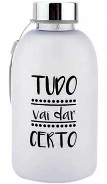 Garrafa de Plástico 600ml - Tudo Vai Dar Certo