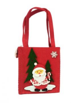 Sacola Feltro - Papai Noel