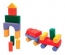Multiblocks Blocos Montar Infantil Madeira Colorido Xalingo